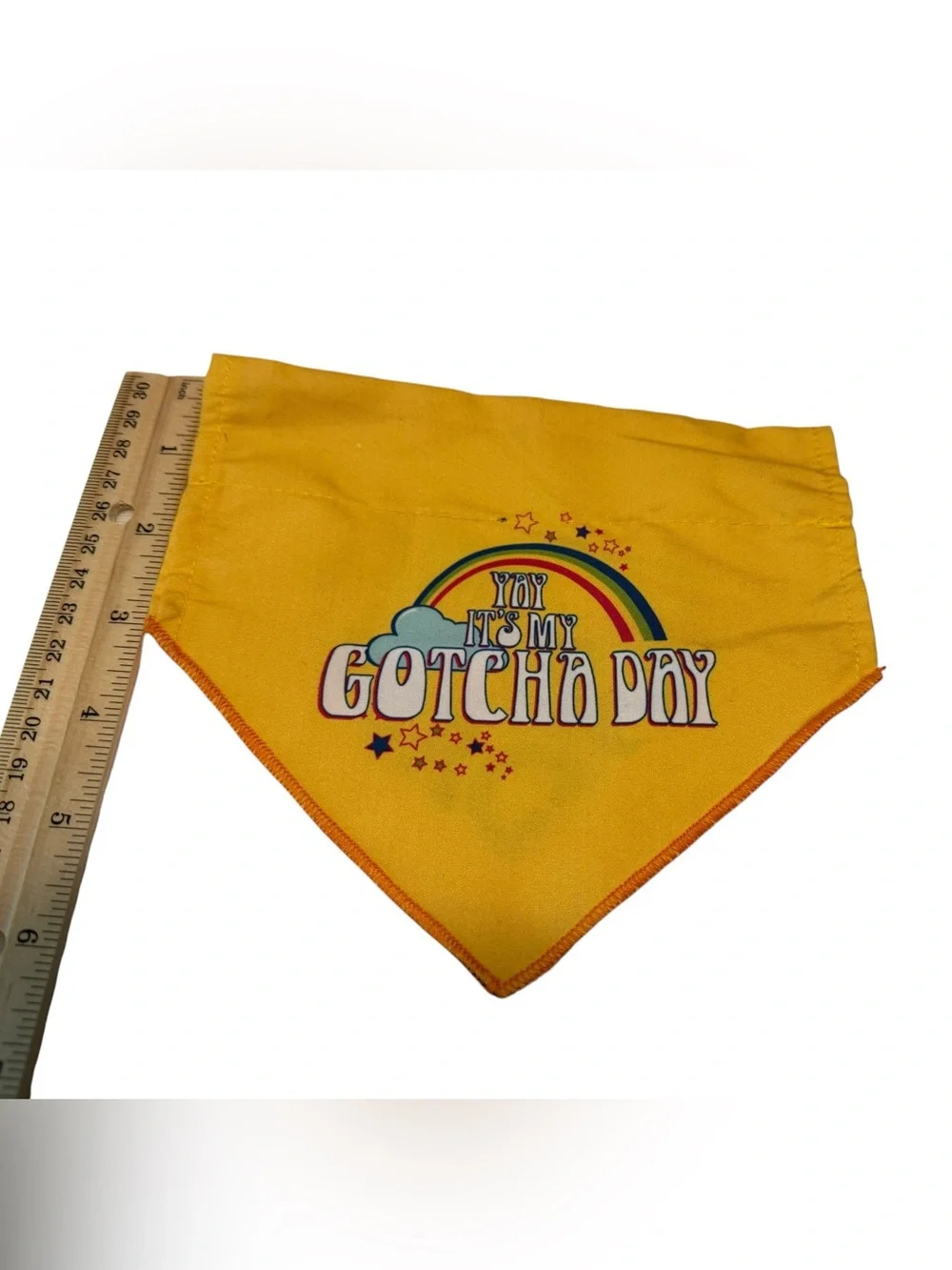 Gotcha Day Special Day Reversible Small Dog Collar Rainbow Bandana XS/S